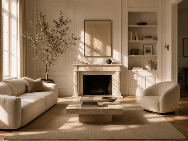 A quiet, refined interior